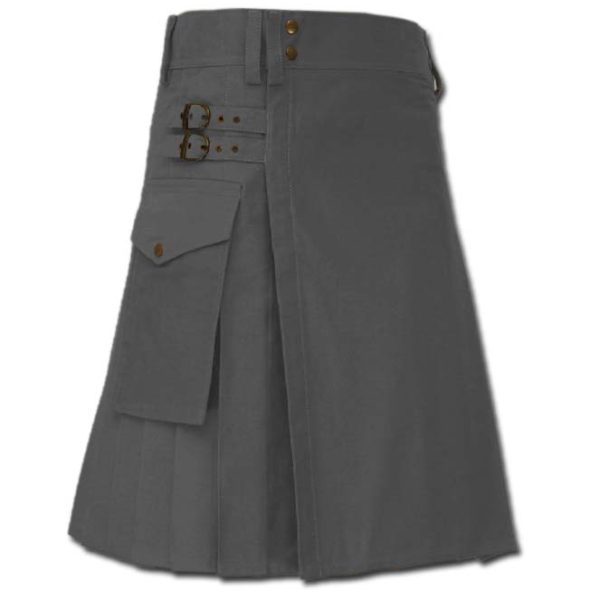 Casual Kilt for Every Men grey