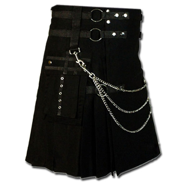 Fashion Kilt for Stylish Men black 2