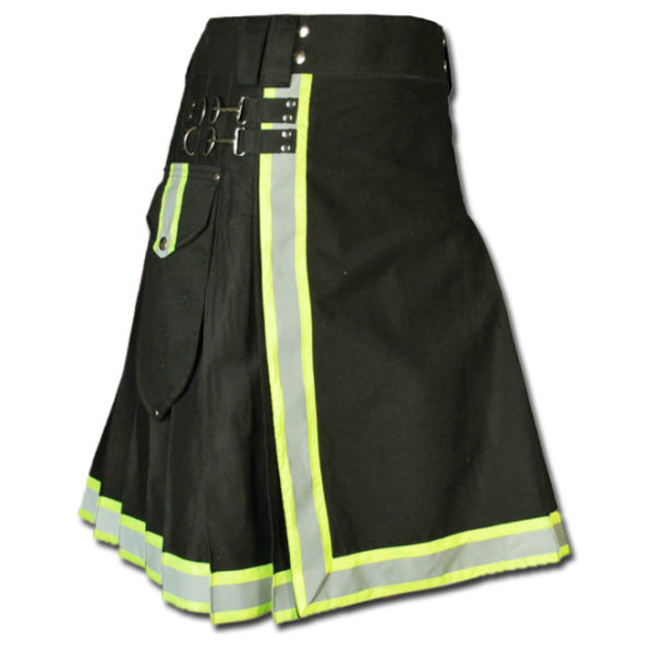 FireFighter High Visibility Kilt black green