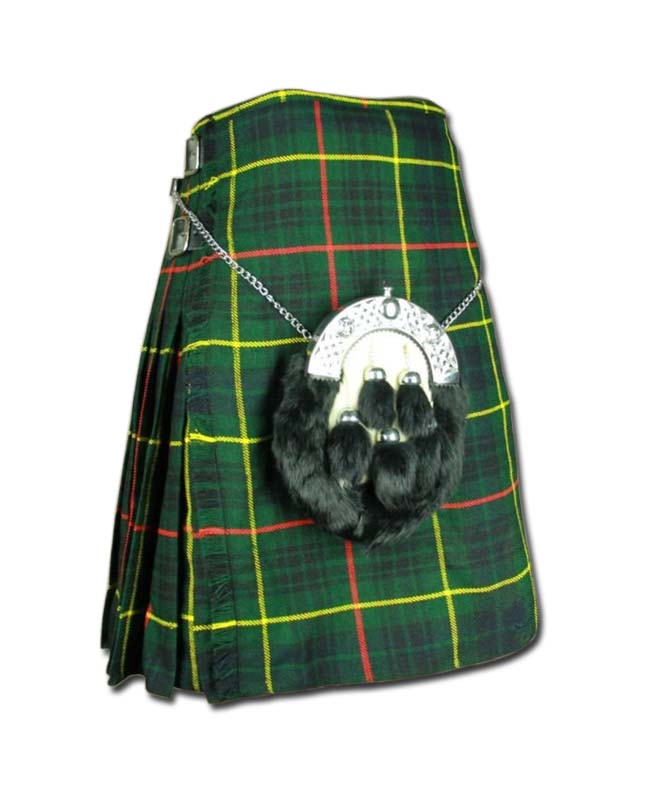 ScottishHunting Stewart Tartan Heavy Kilt & Kilt PinGeoffrey 