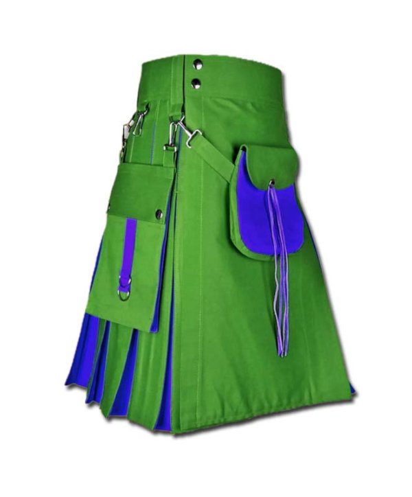 Hybrid Kilt With Sporran-green