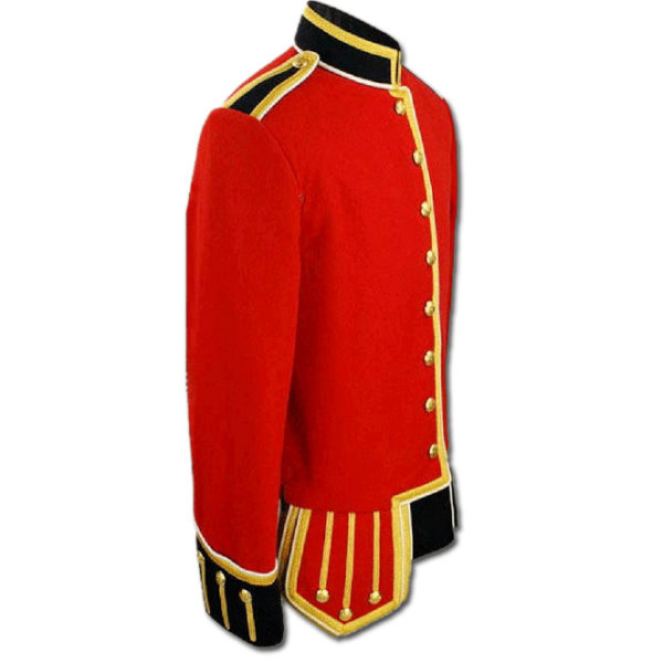 Red Pipe Band Tunic Doublet Uniform Jacket