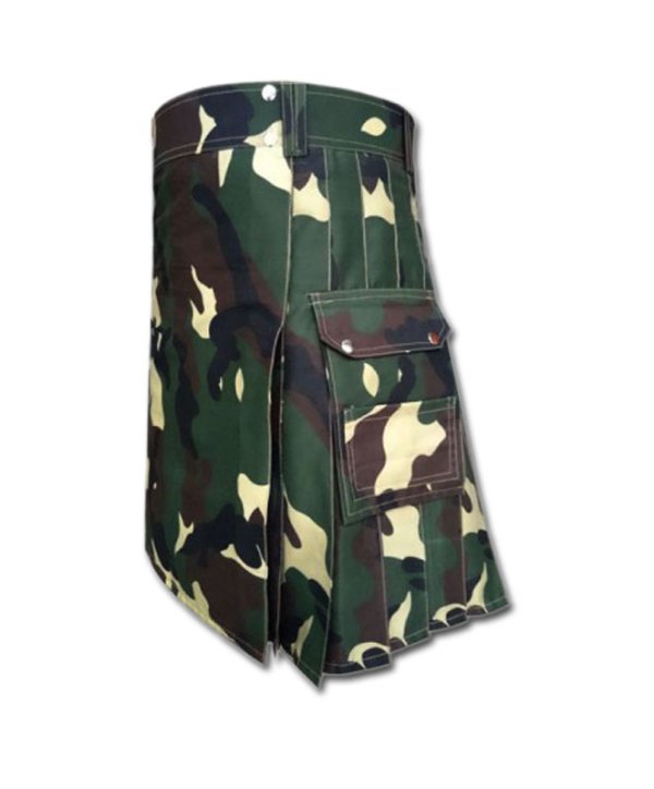 Woodland Camouflage Royal Kilt-2