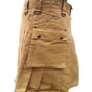 fashion-sport-utility-kilt-khaki-with-black-leather-straps-left-pocket
