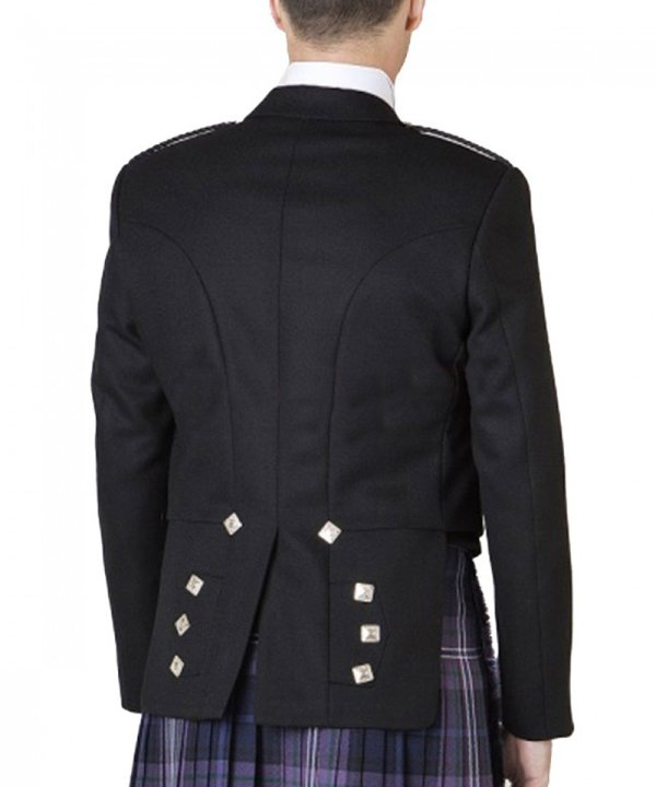 New Men's Scottish Prince Charlie Kilt Jacket With 5 Button Vest Wedding Kilt Jacket in Various New Men's Scottish Prince Charlie Kilt Jacket With 5 Button Vest Wedding Kilt Jacket in Various