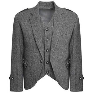 Tweed Crail Highland Kilt Jacket and Waistcoat Scottish Wedding Scottish Kilt