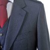 Crail Highland Jacket and Waistcoat in Midnight Blue Arrochar Tweed 3