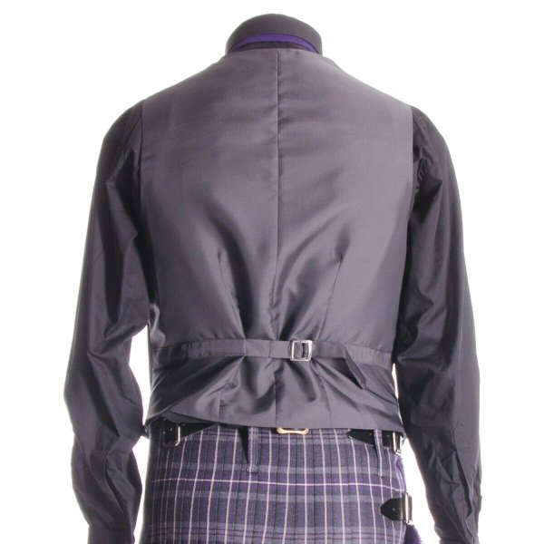 Crail Kilt Jacket and Waistcoat, Grey Charcoal Scottish Kilt