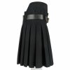 Women Scottish Luxurious Black Box Pleated Kilt Skirt 4