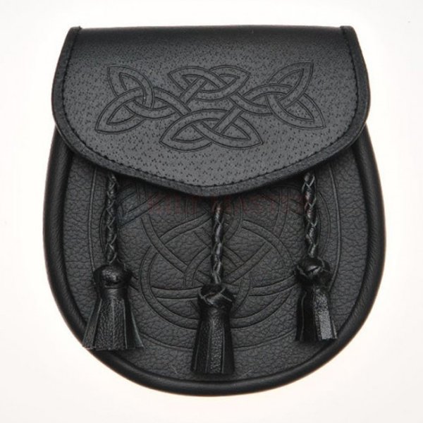 Celtic Knot Embossed Leather Sporran