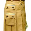 Fireman Tactical Duty Kilt Utility Khaki 100% cotton Visible Reflect03