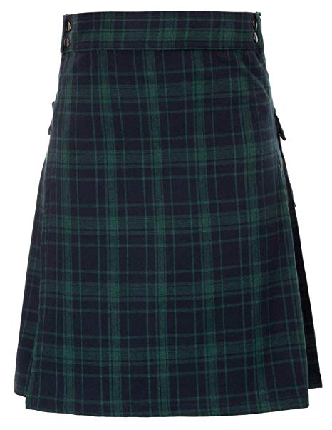 Mens traditional Highland Scottish Kilt tartan utility kilt