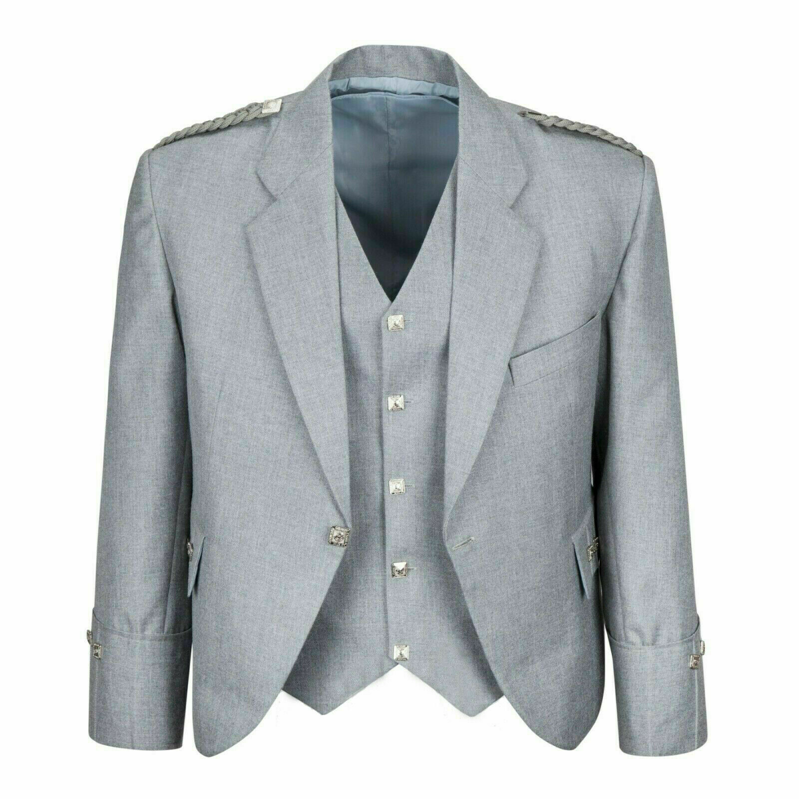 grey kilt jacket