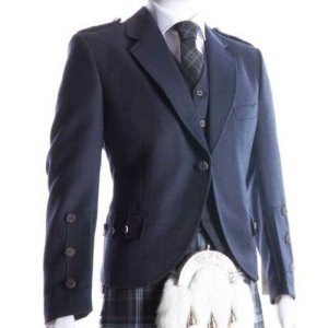 Crail Kilt Jacket and Waistcoat in Midnight Blue