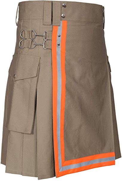 Men's Firefighter High Visibility Utility Tactical Kilt 