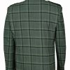 Traditional Style Lovat Green Tweed Argyle Kilt Jacket With 5 Button Vest..