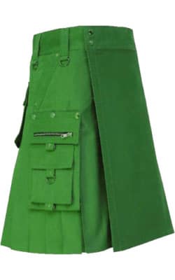 New Stylish Men Green Fashion Kilt