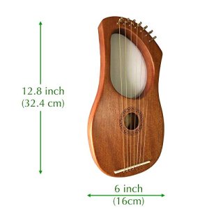 Luvay Lyre Harp - Orchestral Strings Instrument, with Tuning Wrench
