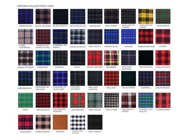 All Tartan colors