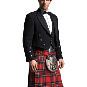 Prince Charlie Jacket with 3 Button Vest kilt outfits