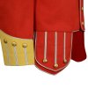 Brand New 100% Wool Blend white Trim Red Military Doublet Pipe Band Jacket