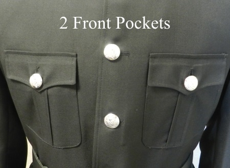 Class A Honor Guard Kilt Jacket (Black/Silver)