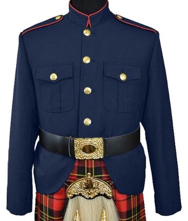 Class A Honor Guard Kilt Jacket (Navy/Red)