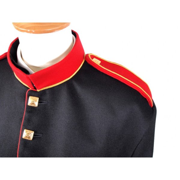 New Black, Red and Gold Military Doublet Jacket