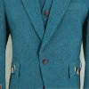 Lovat Blue tweed Argyle Kilt Jacket with Five Button Waistcoat