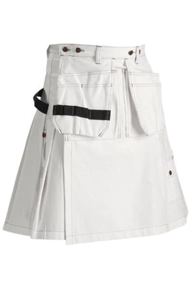 Carhartt & Modern Utility kilt, Carhartt White kilt work kilt for sale,