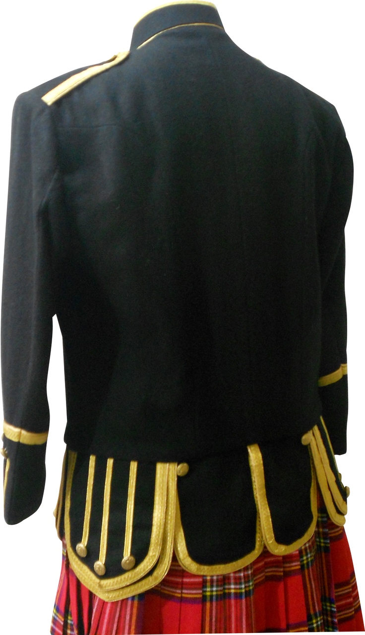 Military Tunic Doublet Jacket BagPiper Drummer Scottish Kilt Collection