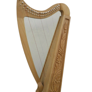 Gevon | 22 Strings Ash wood Celtic Irish Harp, Carry bag & Book