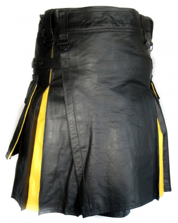 New Style Hybrid Leather Kilt for Men