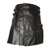 Unique Style Black Leather Kilt For Men