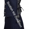 Men’s Scottish Navy Blue Wool Argyle Kilt Jacket wedding dress