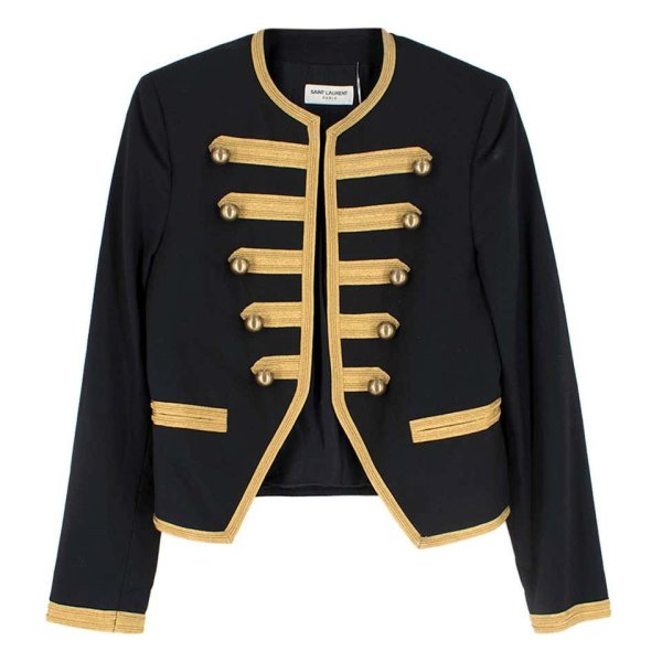Men’s Wool Embroidered Officer Jacket