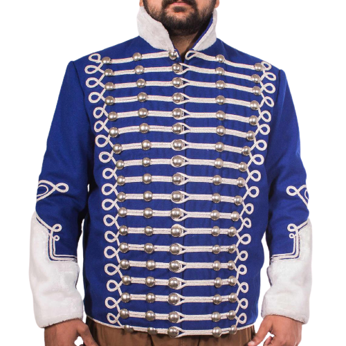 Stylish blue Napoleonic uniforms – Napoleonic Prussian Hussars jacket Pelisse