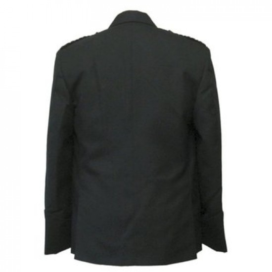 Black Scottish Kilt Argyll Jacket & 5 Buttons Waistcoat
