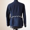 Men’s Sokol Costume Embroidered Military Jacket Navy Blue and Golden Buttons