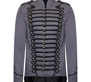 Men's Gothic Tailcoat Parade Jacket Marching Band Drummer Costume