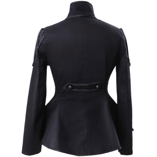 Ladies Black Hussar Military jacket