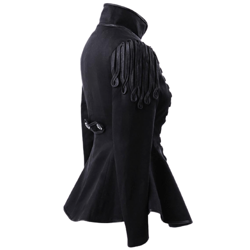 Ladies Black Hussar Military jacket