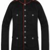 Men’s Military Jacket Black Red Goth Steampunk Army Coat