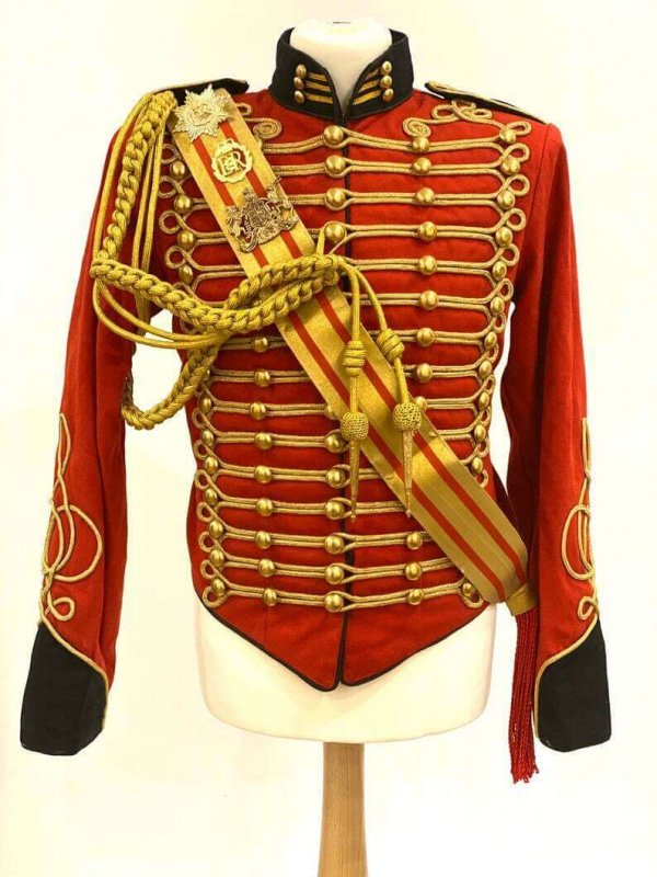 New Men’s 5 pcs Ceremonial Hussar Officers jacket with Aiguillette