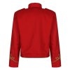 Red Gold Officer Military Drummer Parade Jacket