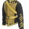 Men’s Black Ceremonial Hussar Officers Military Jacket
