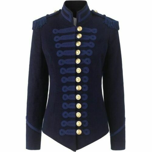 WOMEN'S MILITARY JACKET BLUE NAVY SCARS