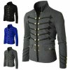 Gray Piper Drummer Military Marching Halloween Jacket
