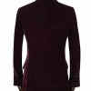 Men’s Maroon Vintage Velvet Smoking Jacket with Shawl Collar Dinner Jacket