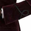 Men’s Maroon Vintage Velvet Smoking Jacket with Shawl Collar Dinner Jacket